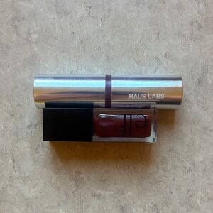 Haus Labs By Lady Gaga Silver and ELF lipgloss